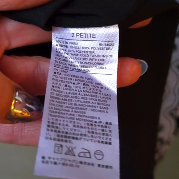 Banana Republic Print Short Sleeve Shift Dress 2p - Picture 8 of 9